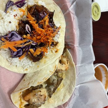 Luna's Tacos - Omega shrimp and Steak And Asian pork belly - Tacos Near Me - Round Rock, Texas Luna's Tacos - Omega shrimp and Steak And Asian pork belly - Tacos Near Me - Round Rock, Texas