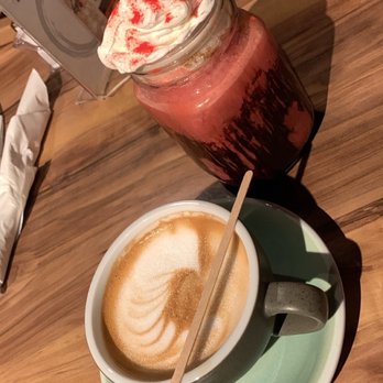 Tazza D' Oro Caffè - Latte and red velvet frappe - Coffee & Tea Near Me - Guayama, Puerto Rico Tazza D' Oro Caffè - Latte and red velvet frappe - Coffee & Tea Near Me - Guayama, Puerto Rico