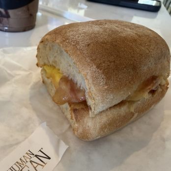 The Human Bean - Bacon Gouda Cheese & Egg Ciabatta - Coffee & Tea Near Me - Callaway, Florida The Human Bean - Bacon Gouda Cheese & Egg Ciabatta - Coffee & Tea Near Me - Callaway, Florida