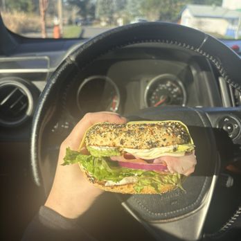 Puddletown Bagels - Turkey Bagel Sandwich - Food Trucks Near Me - Portland, Oregon