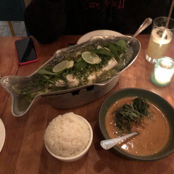 Fish Cheeks - Steamed Fish, Coconut Crab Curry - Seafood Near Me - New York, New York Fish Cheeks - Steamed Fish, Coconut Crab Curry - Seafood Near Me - New York, New York