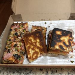 Jet's Pizza - Burnt pizza