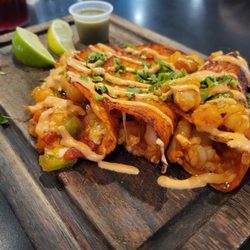 Don Kamaron - Tacos Gubernador. Not as decadent as I've had elsewhere, but delicious.