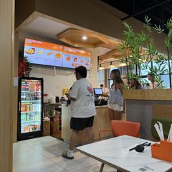 View of the front counter.