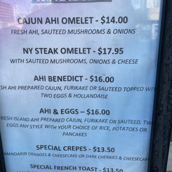 Eggs 'n Things - Specials are posted at the entrance - Breakfast & Brunch Near Me - Honolulu, Hawaii Eggs 'n Things - Specials are posted at the entrance - Breakfast & Brunch Near Me - Honolulu, Hawaii