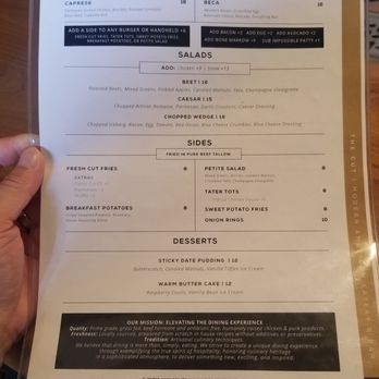 The Cut - Brunch menu 2 - Burgers Near Me - Irvine, California