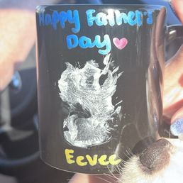 Eevee made this for her papa at Dogtopia for paw-thers day.