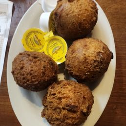 Corn fritters.