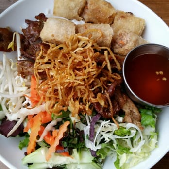 Meekong Kitchen - Grilled pork and egg rolls with vermicelli...the best part was the greens. Another meh... - Vietnamese Near Me - Seattle, Washington Meekong Kitchen - Grilled pork and egg rolls with vermicelli...the best part was the greens. Another meh... - Vietnamese Near Me - Seattle, Washington