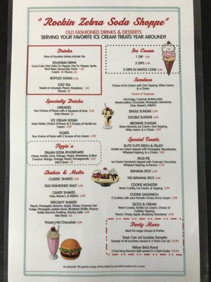 Menu photo 6 Rockin' Zebra Soda Shoppe Canyon, TX Menu photo 6 Rockin' Zebra Soda Shoppe Canyon, TX