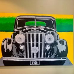 Black Bear Pub - Beautiful painting at the entrance to the Pub