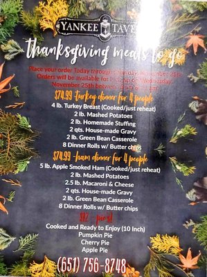 Menu photo 7 Yankee Tavern Eagan, MN