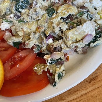 Brother's Restaurant Delicatessen - Mediterranean scramble with chèvre and tomatoes - American Near Me - Ashland, Oregon Brother's Restaurant Delicatessen - Mediterranean scramble with chèvre and tomatoes - American Near Me - Ashland, Oregon