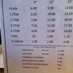Fiore & Tony's - MENU