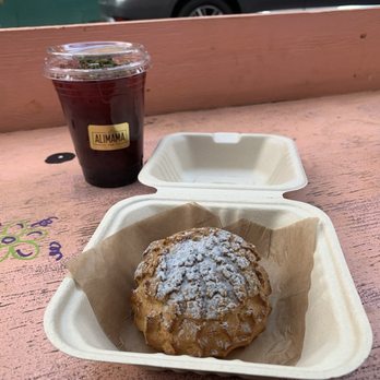 AlimamaTea - Boba milk Tea Cream Puff, Mix-Berry Hibiscus w Aiyu Jellohibiscus - Desserts Near Me - New York, New York