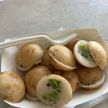 Mae Ting's Coconut Cakes - Green onion coconut cake - Desserts Near Me - Los Angeles, California Mae Ting's Coconut Cakes - Green onion coconut cake - Desserts Near Me - Los Angeles, California