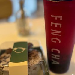 Feng Cha Teahouse - Bursting Dragonfruit* with Taro Chocolate Cake*