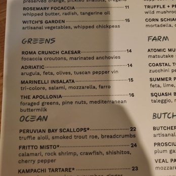 La Strega - Menu - Italian Near Me - Las Vegas, Nevada