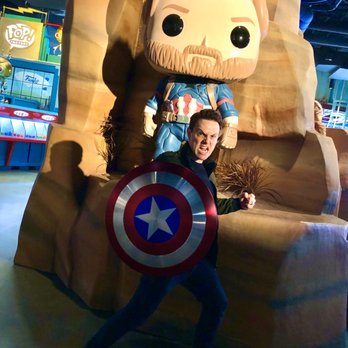 Funko - Funko Pop! Captain America display (Funko Hollywood) - Toy Stores Near Me - Los Angeles, California