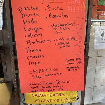 El Senor Taco - Menu choices - Mexican Near Me - Los Angeles, California
