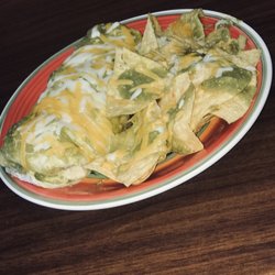 Tacos Mexico - Today's special menu Burrito mojado with order of chips diped in green salsa and cheese!!
