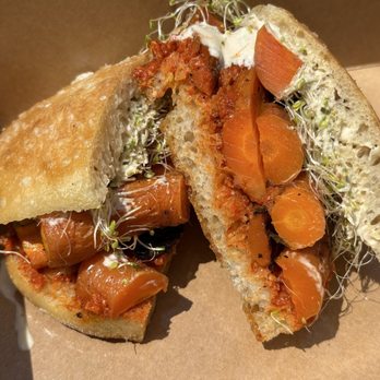 Bar Betsy - Carrot, tahini, and sprouts sandwich. - Bars Near Me - Altadena, California