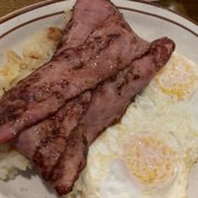 Photo of Jimmy's Restaurant - Baltimore, MD, United States. Eggs over medium and turkey bacon