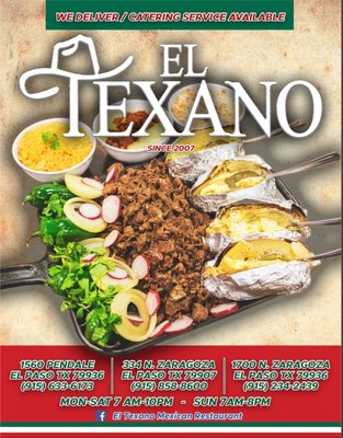 El Texano Mexican Restaurant 334 N Zaragoza Rd Paso Tx El Texano Mexican Restaurant 334 N
