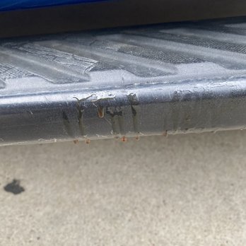 Palio's Pizza Cafe - Looks like machine grease which was spread inside of my door handle obviously by the owner of the pizza cafe - Pizza Near Me - Keller, Texas Palio's Pizza Cafe - Looks like machine grease which was spread inside of my door handle obviously by the owner of the pizza cafe - Pizza Near Me - Keller, Texas