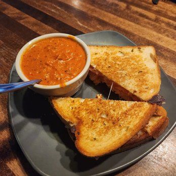 Truago - Trenton - Lobster grilled cheese with tomato basil soup. - New American Near Me - Trenton, Michigan Truago - Trenton - Lobster grilled cheese with tomato basil soup. - New American Near Me - Trenton, Michigan