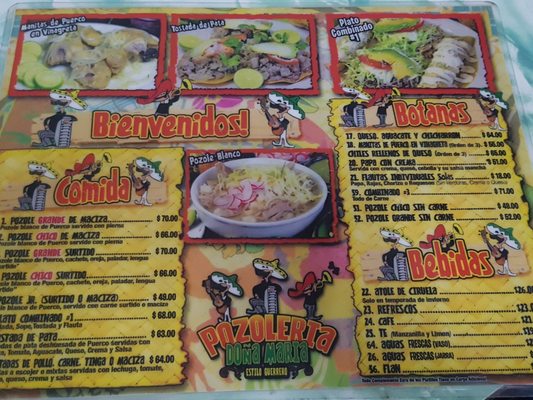 Menu photo 2 Pozole Doña Maria Tijuana, BCN