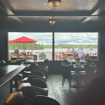 Bootleggers - Bar looking at deck - New American Near Me - Tomahawk, Wisconsin