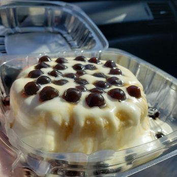 Feng Cha Austin - Sponge cake dessert with boba topping. - Coffee & Tea Near Me - Austin, Texas Feng Cha Austin - Sponge cake dessert with boba topping. - Coffee & Tea Near Me - Austin, Texas