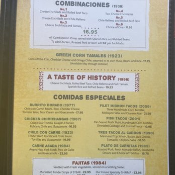 El Cholo - Dinner menu - Mexican Near Me - Los Angeles, California