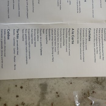 El pata salada - Menu - Mexican Near Me - Armona, California