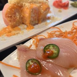 Ninja Sushi Steak House - Yellowtail Jalapeño delicious 32. Super Crunch Roll delicious