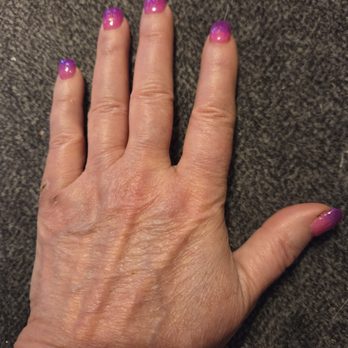 Sun Nail Spa - Pink and purple glitter! - Nail Salons Near Me - Pleasant View, Tennessee