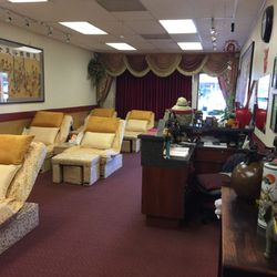 Interior picture of reflexology treatment area