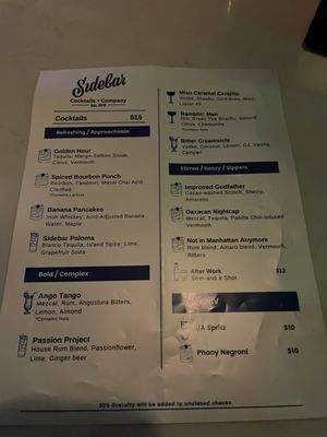 Menu photo 1 Sidebar Naples, FL Menu photo 1 Sidebar Naples, FL