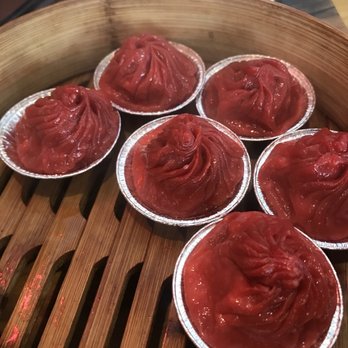 Dumpling Time - Tom Yum Goong - wrapped in a beet skin - Dim Sum Near Me - San Francisco, California Dumpling Time - Tom Yum Goong - wrapped in a beet skin - Dim Sum Near Me - San Francisco, California