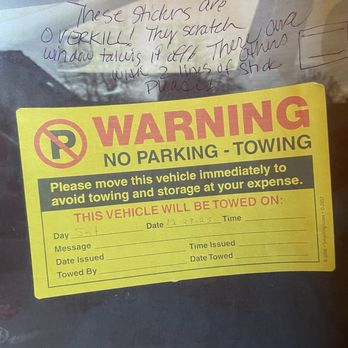 Metro Protection Services - The sticker that are overkill to stick on the drivers window scratching nearly impossible to take off - Security Services Near Me - Stockton, California