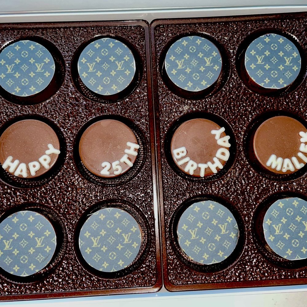 Dipped - Custom LV order of dipped oreos with lettering - Chocolatiers & Shops Near Me - Emeryville, California Dipped - Custom LV order of dipped oreos with lettering - Chocolatiers & Shops Near Me - Emeryville, California