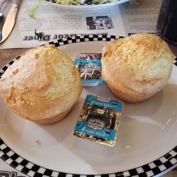 Black Bear Diner Menifee - Our server Kayla rocked and snagged us fresh from the oven corn bread muffins! - Diners Near Me - Menifee, California