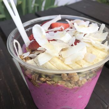 Mason Bar - Sunrise Pitaya Açaí Bowl with Gluten Free Granola - Juice Bars & Smoothies Near Me - New Smyrna Beach, Florida Mason Bar - Sunrise Pitaya Açaí Bowl with Gluten Free Granola - Juice Bars & Smoothies Near Me - New Smyrna Beach, Florida