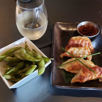 Ronin Sushi - Gyoza (pot stickers) and edamame - Japanese Near Me - Royal Oak, Michigan Ronin Sushi - Gyoza (pot stickers) and edamame - Japanese Near Me - Royal Oak, Michigan