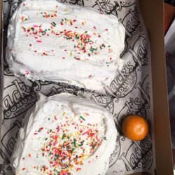 Jack's Donuts - Halo is there for size reference! Poptart donut of strawberry, very good but had to split into 4 pieces from being so sweet.