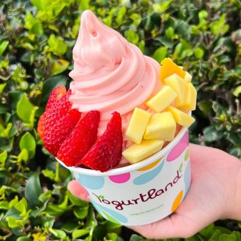 Yogurtland - Custom Treat Creation - Sorbet with Fruit - Ice Cream & Frozen Yogurt Near Me - Valencia, California Yogurtland - Custom Treat Creation - Sorbet with Fruit - Ice Cream & Frozen Yogurt Near Me - Valencia, California