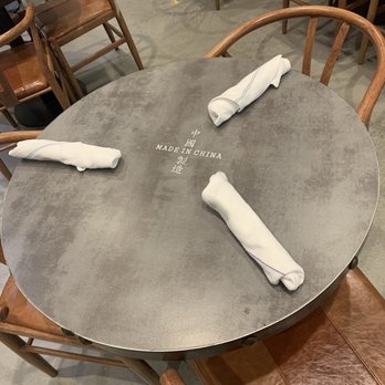 Uncle Seven - Each table said "Made in China" I thought that was a cute touch - Chinese Near Me - Norwalk, Connecticut