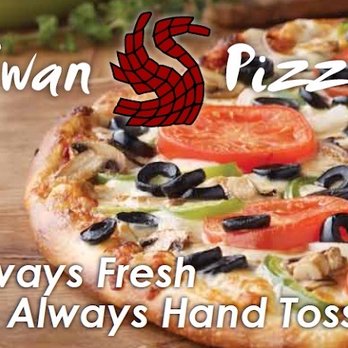 Swan Pizza - a pizza with tomatoes, olives, and black olives - Pizza Near Me - Saskatoon, Saskatchewan Swan Pizza - a pizza with tomatoes, olives, and black olives - Pizza Near Me - Saskatoon, Saskatchewan