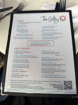 Menu photo 1 Galley At the Marina Chula Vista, CA Menu photo 1 Galley At the Marina Chula Vista, CA